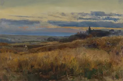 Cornfield At Sunset