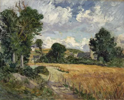 Cornfield In The Valley Of Saint Jean Du Doigt Brittany