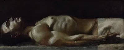 Corpse Of Christ Oil Study For The Pieta