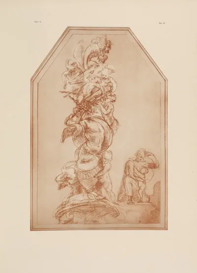 Correggio Drawing Of Large Pile Of Objects
