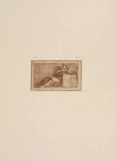 Correggio Drawing Of Reclining Figure