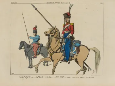 Cosaques De La Garde 1808 Et 1814 1815 Dapres Des Gravures Du Temps
