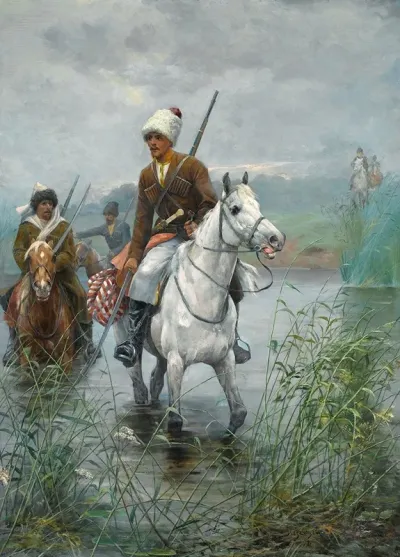 Cossacks On Horseback