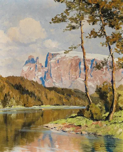 Costalovarasee Mit Schlern