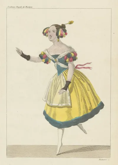 Costume De Mme Alexis Dans Le Ballet De Stradella Opera Acte Iv