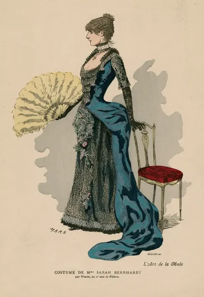 Costume De Mme Sarah Bernhardt Par Worth Au 2e Acte De Fedora Mars