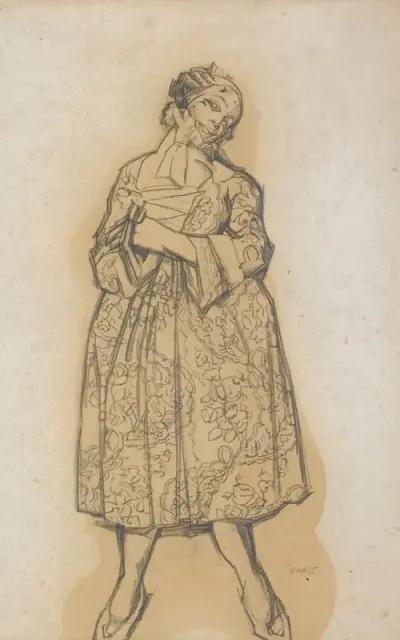 Costume Design For Dorothee From Les Femmes De Bonne Humeur