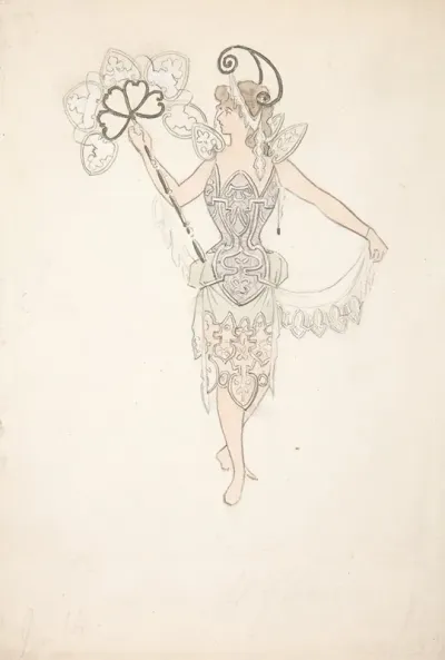 Costume Design For Lady With A Fan