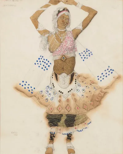 Costume Design For Le Dieu Bleu Bayadere
