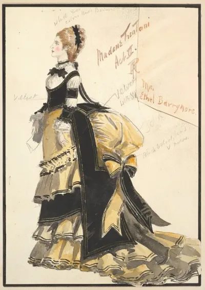 Costume Design For Madame Trentoni Act Ii