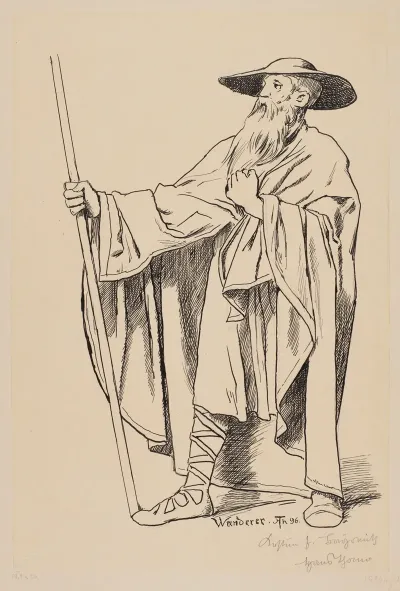 Costume Design For Wotan As The Wanderer