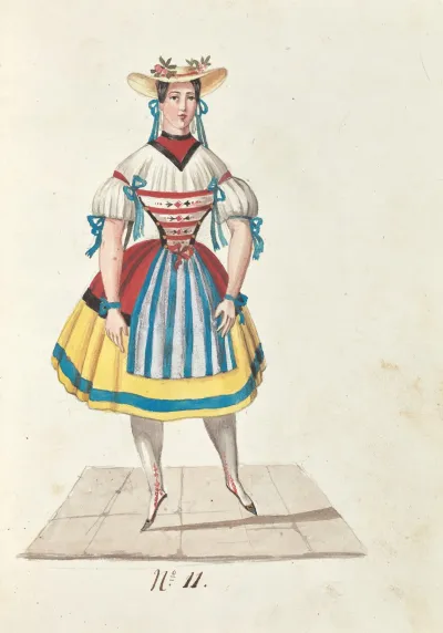 Costume Designs For The Ballet La Pastorella Svizzera Pl 11