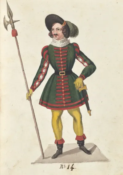 Costume Designs For The Ballet La Pastorella Svizzera Pl 14