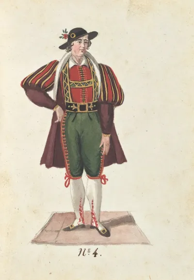 Costume Designs For The Ballet La Pastorella Svizzera Pl 4