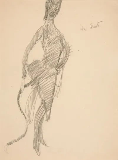 Costume Drawing Devil As Lady