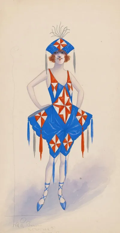 Costume For Girls In Red White And Blue 4