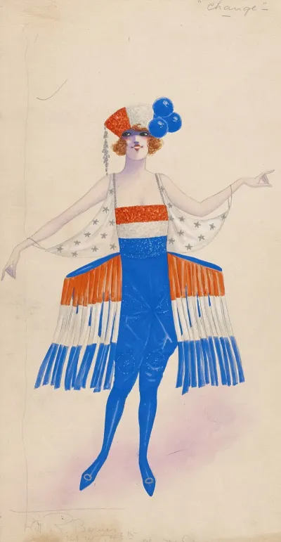Costume For Girls In Red White And Blue 5