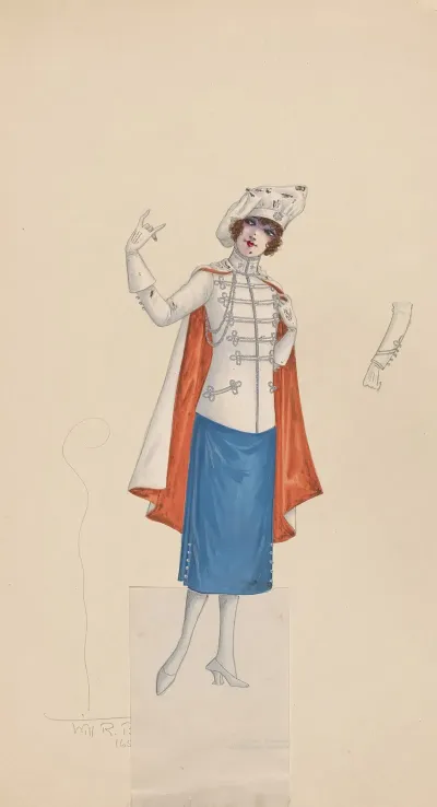 Costume For Girls In Red White And Blue