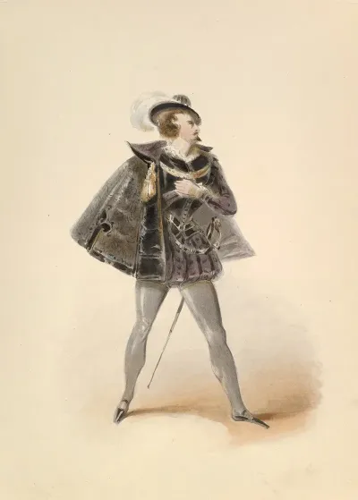 Costume Study For Belmonte In The Abduction From The Seraglio By W A Mozart