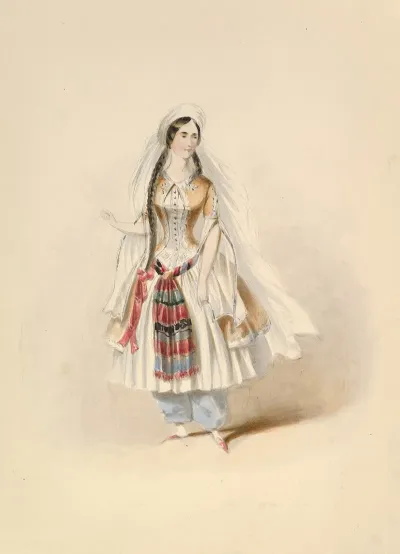 Costume Study For Blonde In The Abduction From The Seraglio By W A Mozart