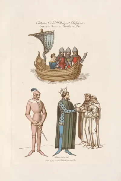 Costumes Civils Militaires Et Religieux Extraits Du Roman De Lancelot Du Lac