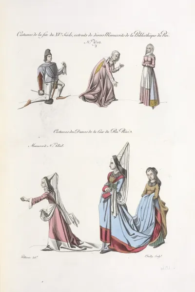 Costumes De La Fin Du Xve Siecle Extraits De Divers Manuscrits De La Bibliotheque Du Roi No 6712 3