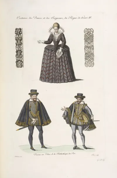 Costumes Des Dames Et Des Seigneurs Du Regne De Henri Iv