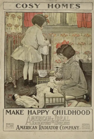 Cosy Homes Make Happy Childhood American Radiators Ideal Boilers
