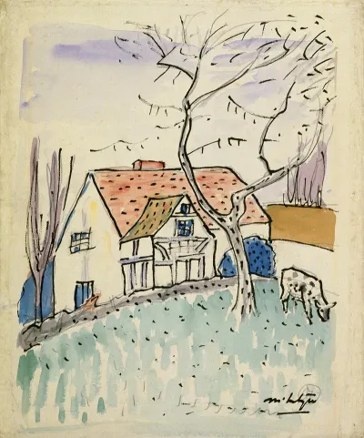 Cottage And Calf