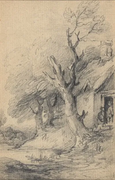 Cottage And Trees 2
