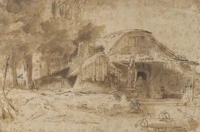 Cottage Near The Entrance To A Wood
