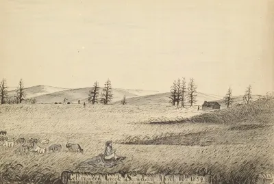 Cottonwood Creek Sunday April 10th 1859