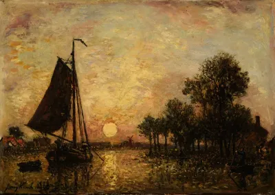 Coucher De Soleil En Hollande 2