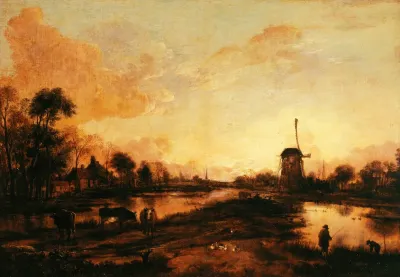 Coucher De Soleil Sur Lyssel