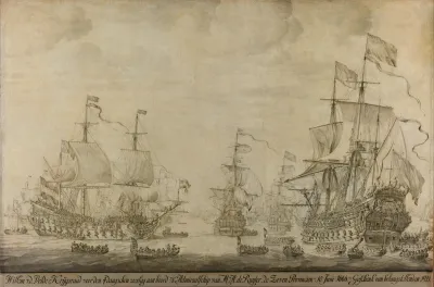 Council Of War Aboard The Seven Provinces The Flagship Of Michiel Adriaensz De Ruyter 10 June 1666