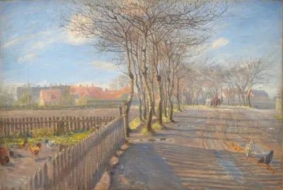Country Lane With Trees Kastrup