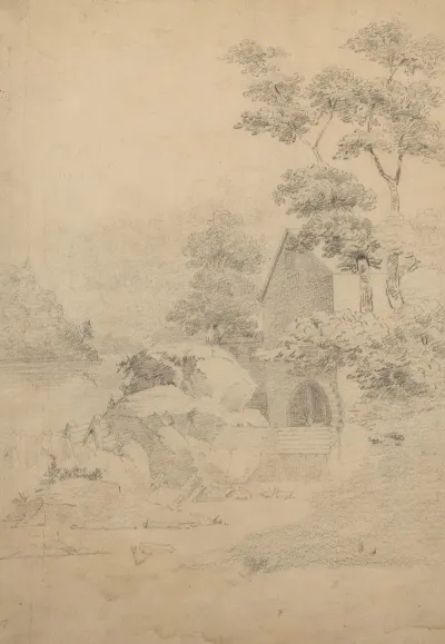 Country Mill With Waterwheel