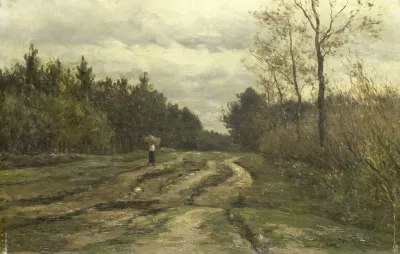 Country Road Near Laren Province Of North Holland