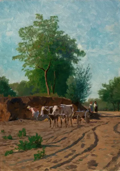 Countryside Landscape Sketch