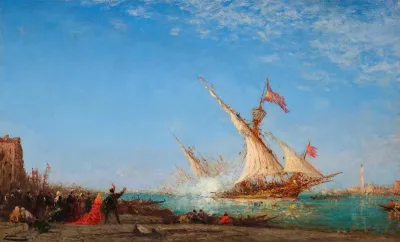 Coup De Canon A Venise Jour De Fete