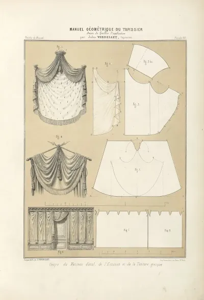 Coupe Du Manteau Ducal De Lecusson Et De La Tenture Grecque