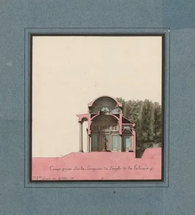 Coupe Prise Sur La Longeur Du Temple De La Jalousie