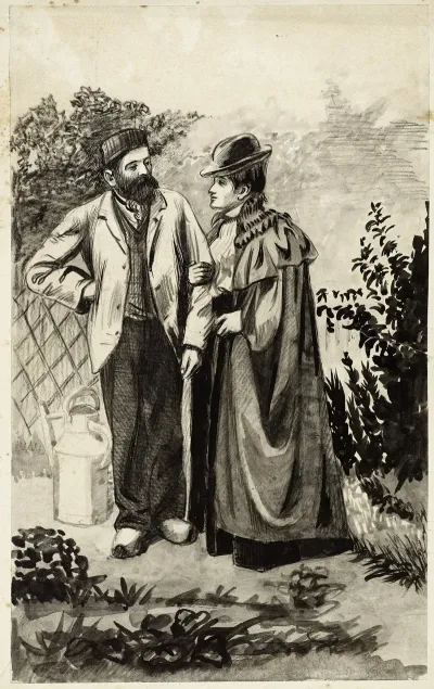 Couple Dans Un Jardin