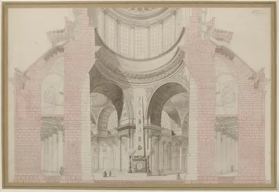 Coupole Du Pantheon Coupe Projet De Decoration Interieure