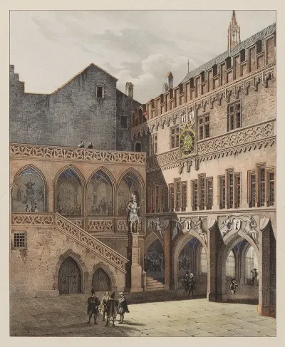Cour De La Maison De Ville A Basle