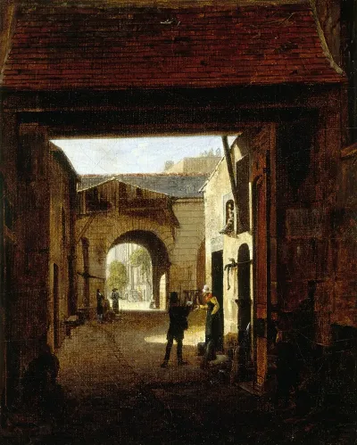 Cour Dune Maison De Roulage Rue Saint Denis Dite Cour Sainte Catherine