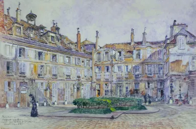 Cour Interieure De Labbaye Aux Bois 16 Rue De Sevres En 1906 7eme Arrondissement