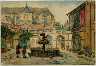 Cour Interieure De Lhotel Hesselin 24 Quai De Bethune