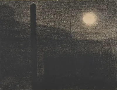 Courbevoie Factories By Moonlight