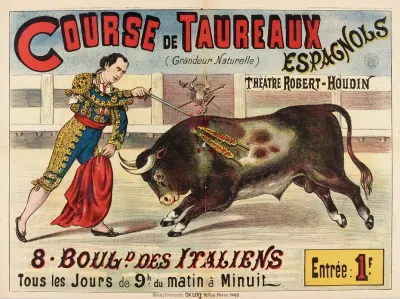 Course De Taureaux Espagnols Grandeur Naturelle Theatre Robert Houdin
